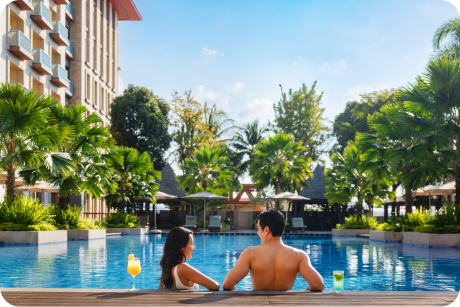 Top is Hotel Ora, Below is Equarius Hotel