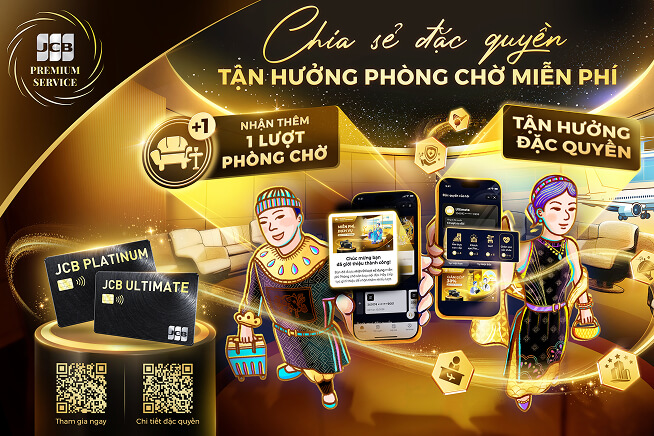 Chia sẻ đặc quyền, tận hưởng phòng chờ miễn phí